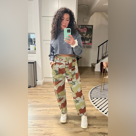 🎖️ZARA Camo Loose Ankle Pant 6 - Picture 7 of 8